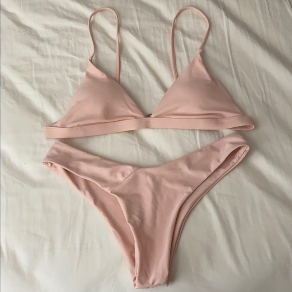 Baby Pink Bikini Set size 6